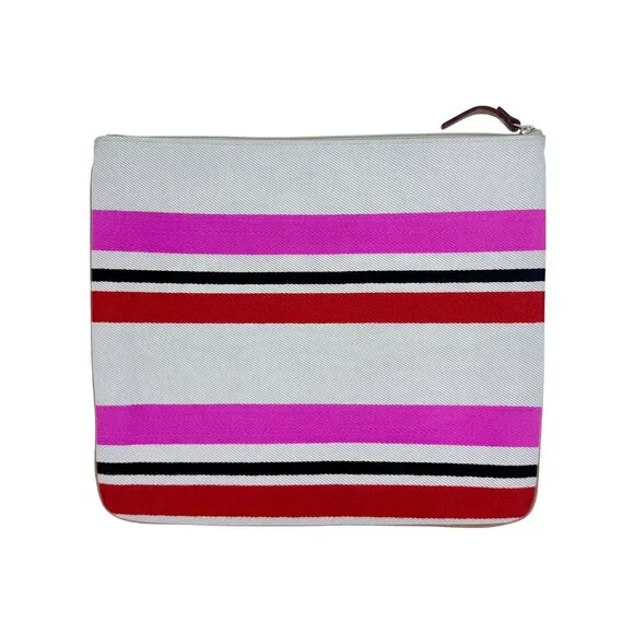 Kate Spade Oak Island Multicolor Striped Large Zip Clutch w/Gold Hardware - Picture 7 of 10